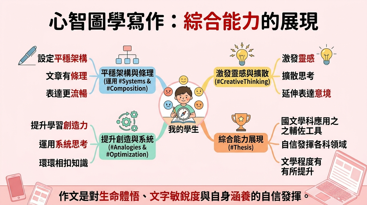 【作文是學習綜合能力的展現】