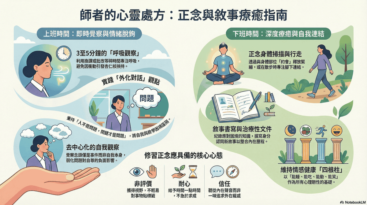 「正念」以及「敘事治療」