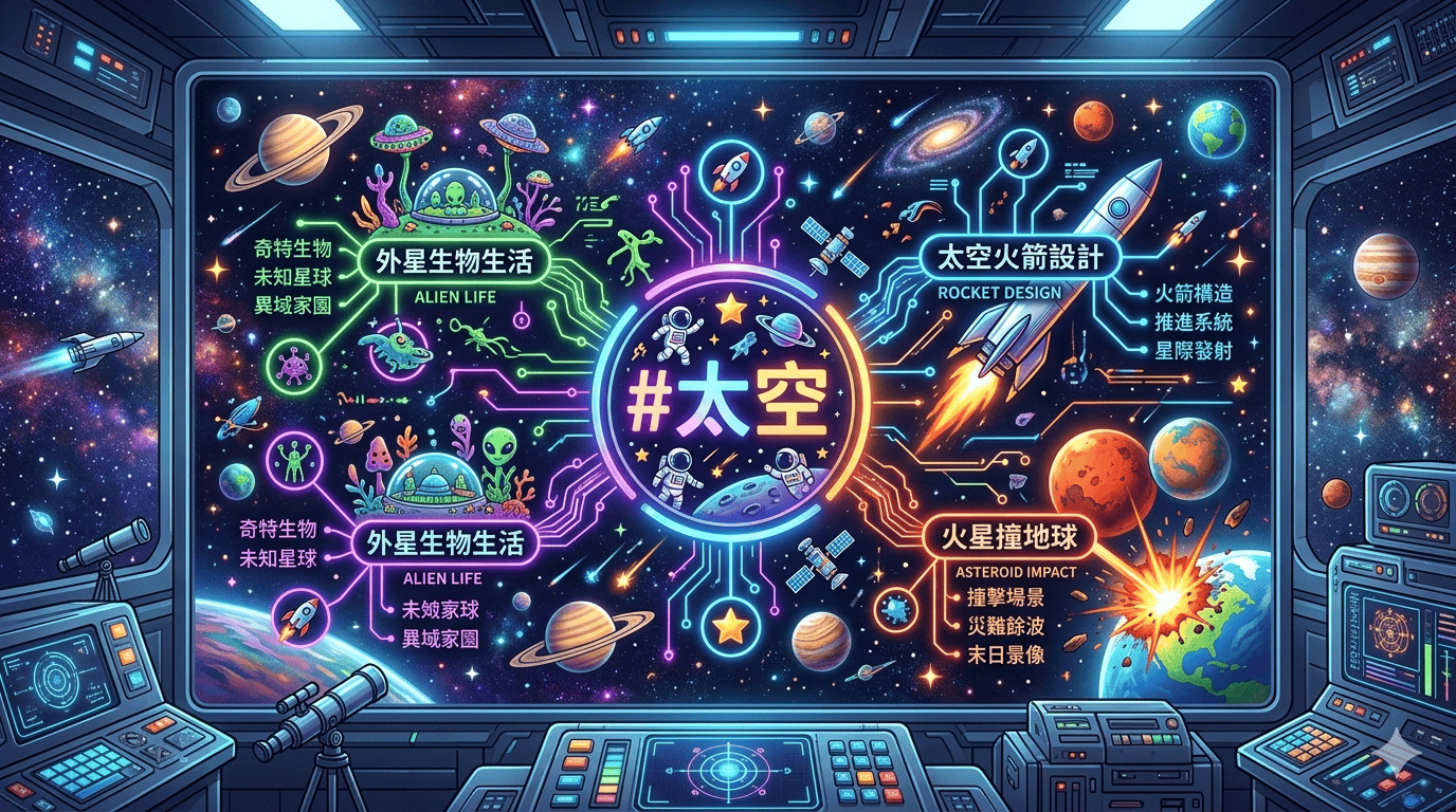 【心智圖教案】太空探索+個性探索