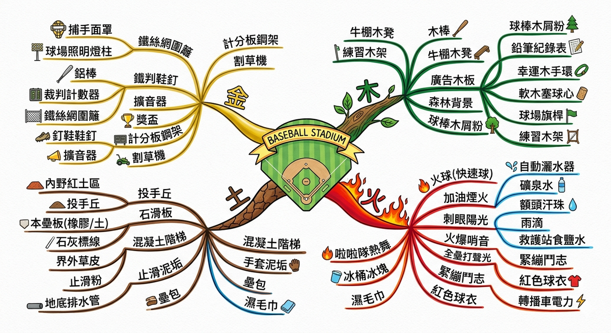情境式心智圖教學教案｜生活中的五行場景拆解