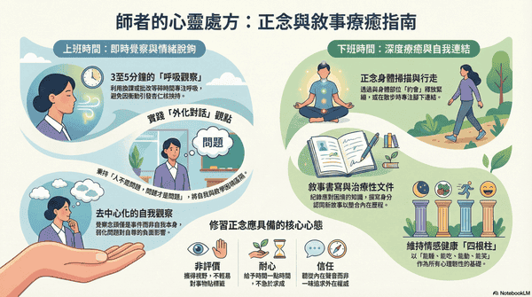 「正念」以及「敘事治療」